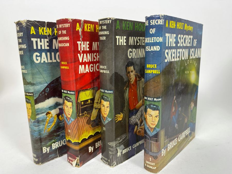 Four Vintage 1949-1956 Ken Holt Mystery Books
