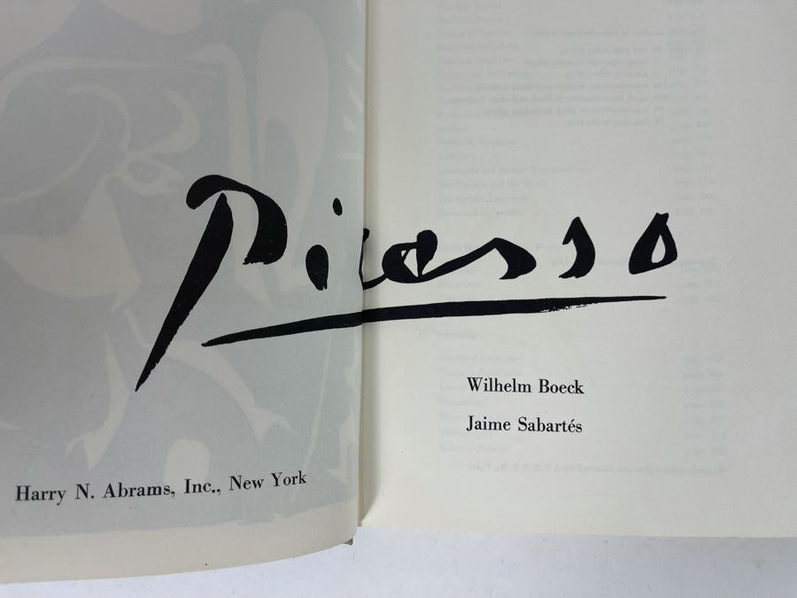 Pablo Picasso Book By Boeck / Sabartes Harry N. Abrams [Photo 4]