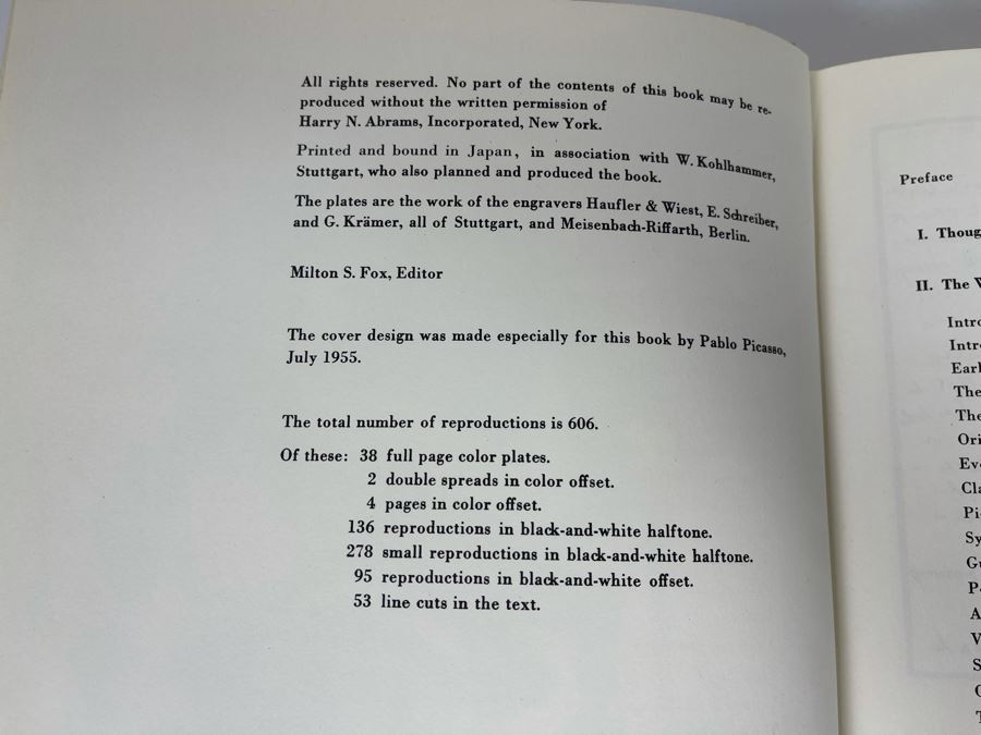 Pablo Picasso Book By Boeck / Sabartes Harry N. Abrams [Photo 5]