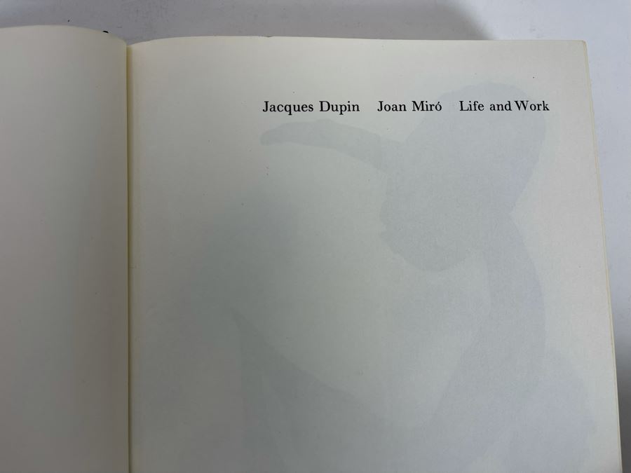 First Edition Book Joan Miro Life And Work By Jacques Dupin [Photo 3]