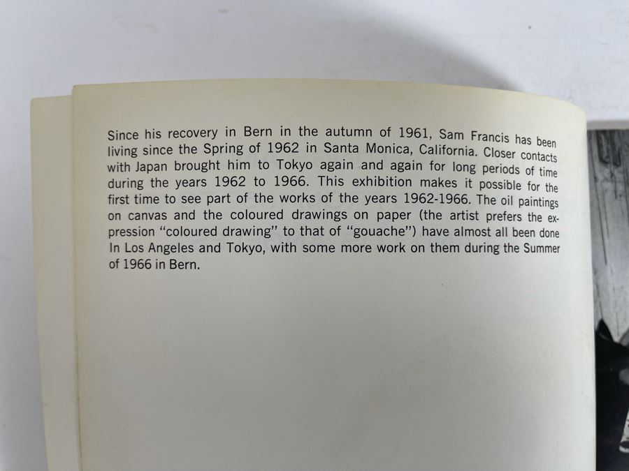 Original 1967 Sam Francis Art Exhibition Catalog Book Exhibition Of Oil Paintings And Coloured Drawings From 1962-1966 Pierre Matisse Gallery New York [Photo 5]