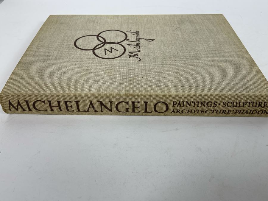 1959 Third Printing Book Michelangelo Paintings Sculptures Architecture By Ludwig Goldscheider Phaidon Publishers Inc [Photo 3]