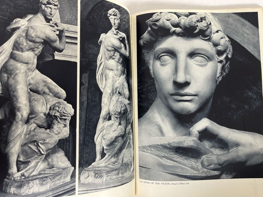 1959 Third Printing Book Michelangelo Paintings Sculptures Architecture By Ludwig Goldscheider Phaidon Publishers Inc [Photo 13]