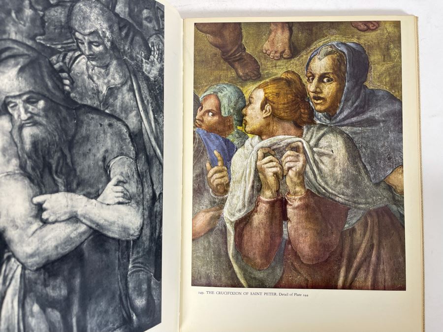 1959 Third Printing Book Michelangelo Paintings Sculptures Architecture By Ludwig Goldscheider Phaidon Publishers Inc [Photo 11]