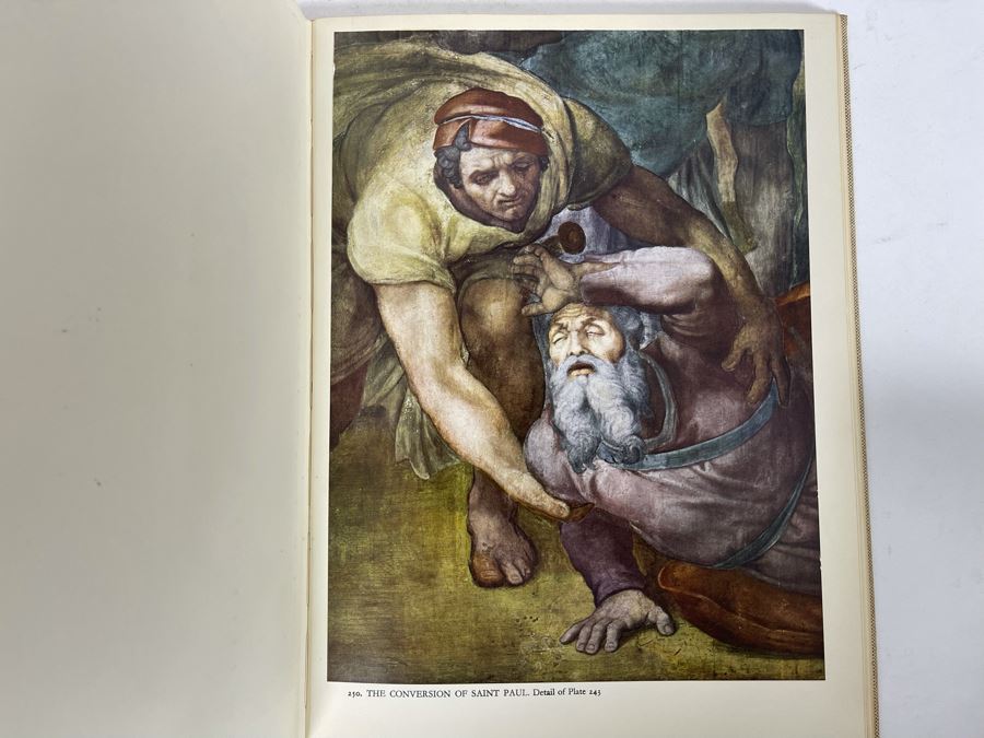 1959 Third Printing Book Michelangelo Paintings Sculptures Architecture By Ludwig Goldscheider Phaidon Publishers Inc [Photo 10]