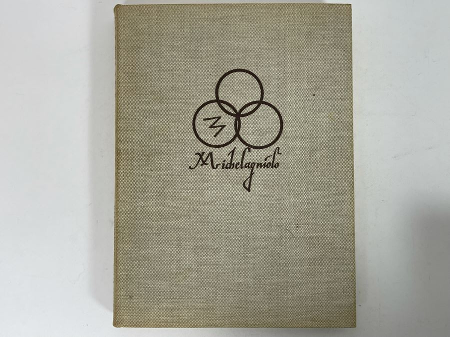 1959 Third Printing Book Michelangelo Paintings Sculptures Architecture By Ludwig Goldscheider Phaidon Publishers Inc [Photo 2]
