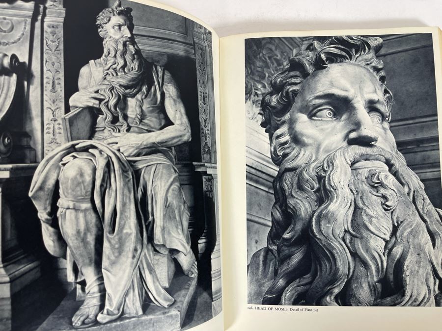 1959 Third Printing Book Michelangelo Paintings Sculptures Architecture By Ludwig Goldscheider Phaidon Publishers Inc [Photo 14]