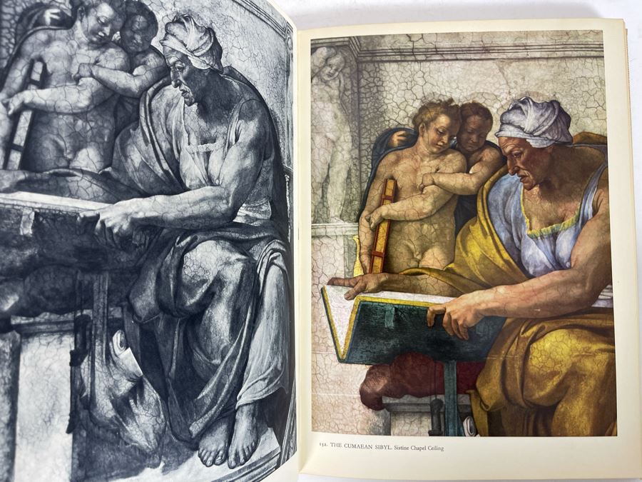 1959 Third Printing Book Michelangelo Paintings Sculptures Architecture By Ludwig Goldscheider Phaidon Publishers Inc [Photo 15]