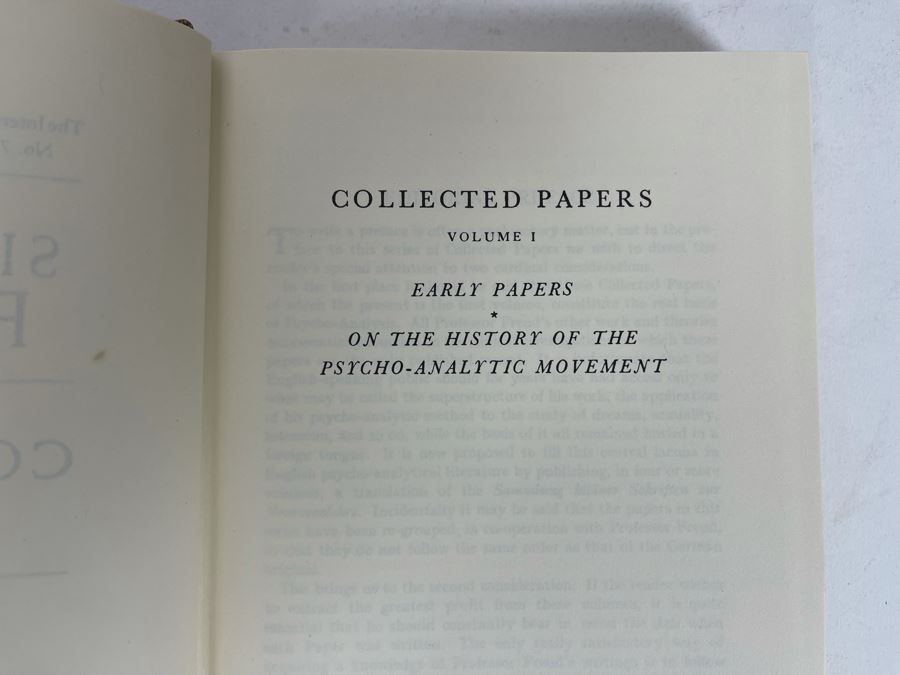Sigmund Freud Collected Papers Volumes 1-5 Books [Photo 5]