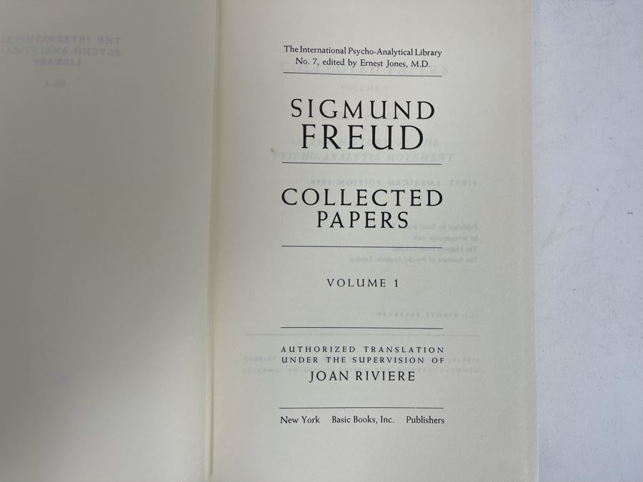 Sigmund Freud Collected Papers Volumes 1-5 Books [Photo 3]