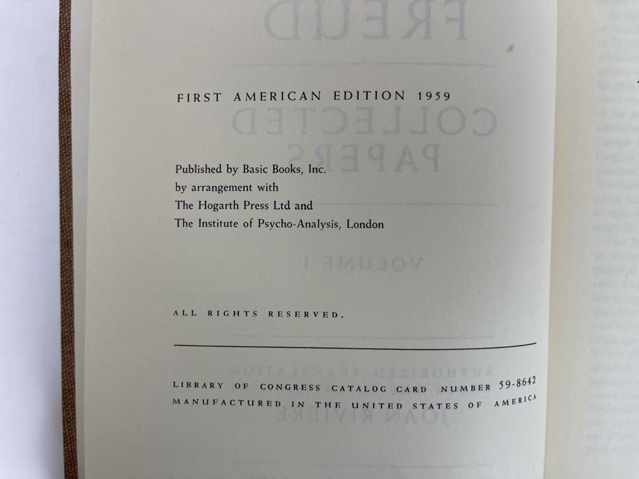Sigmund Freud Collected Papers Volumes 1-5 Books [Photo 4]