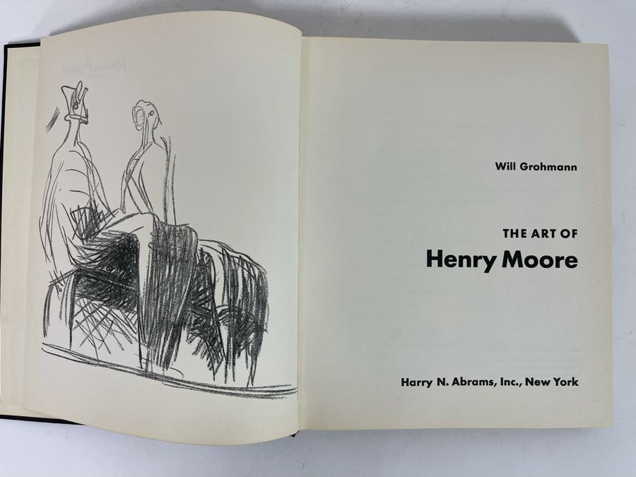 First Edition Book The Art Of Henry Moore By Will Grohmann Harry N. Abrams, Inc NY