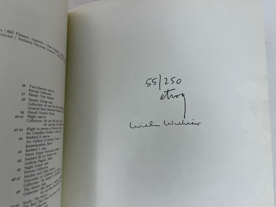 Signed Limited First Edition 1967 Sorel Etrog Sculpture Book Signed By Artist Sorel Etrog [Photo 10]