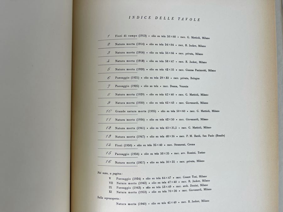 1957 16 Dipinti Di Giorgio Morandi Book Edizioni Del Milione Milano [Photo 7]