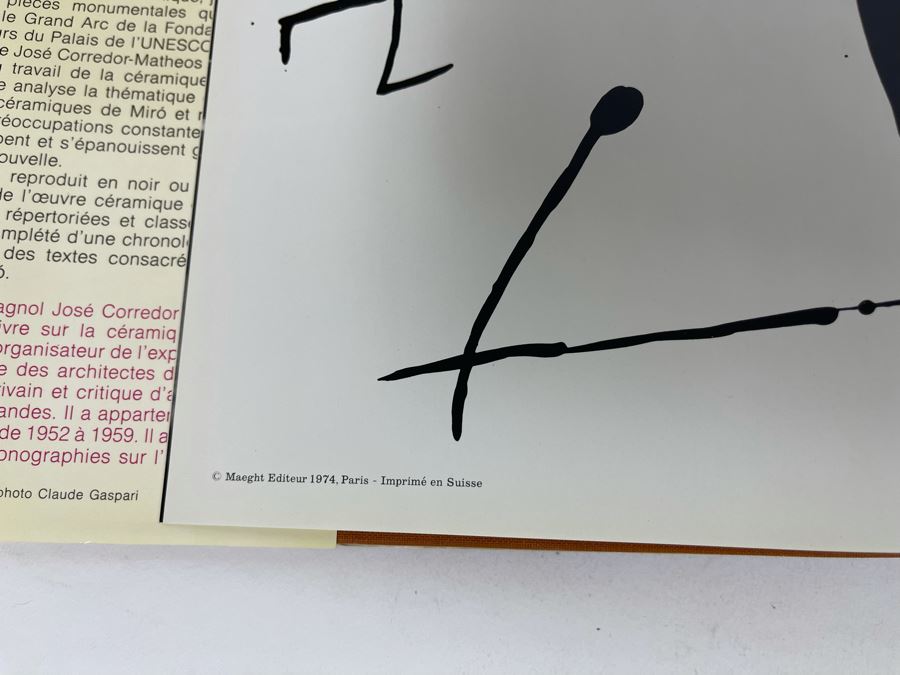 First Edition Book Ceramiques De Miro Et Artigas Maeght Editeur [Photo 4]