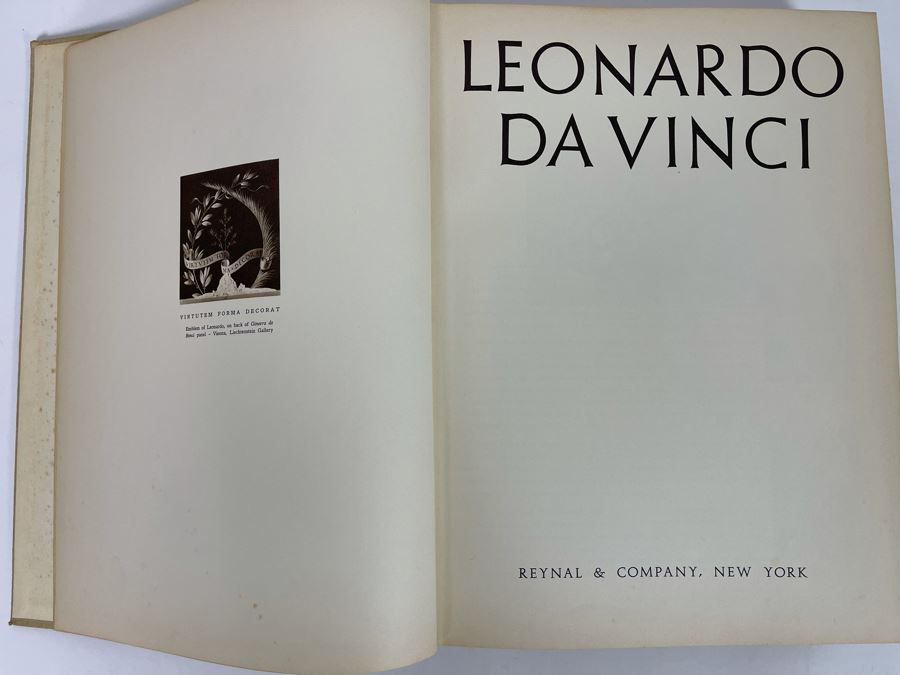 First Edition 1956 Book Leonardo Da Vinci Reynal & Company NY [Photo 4]