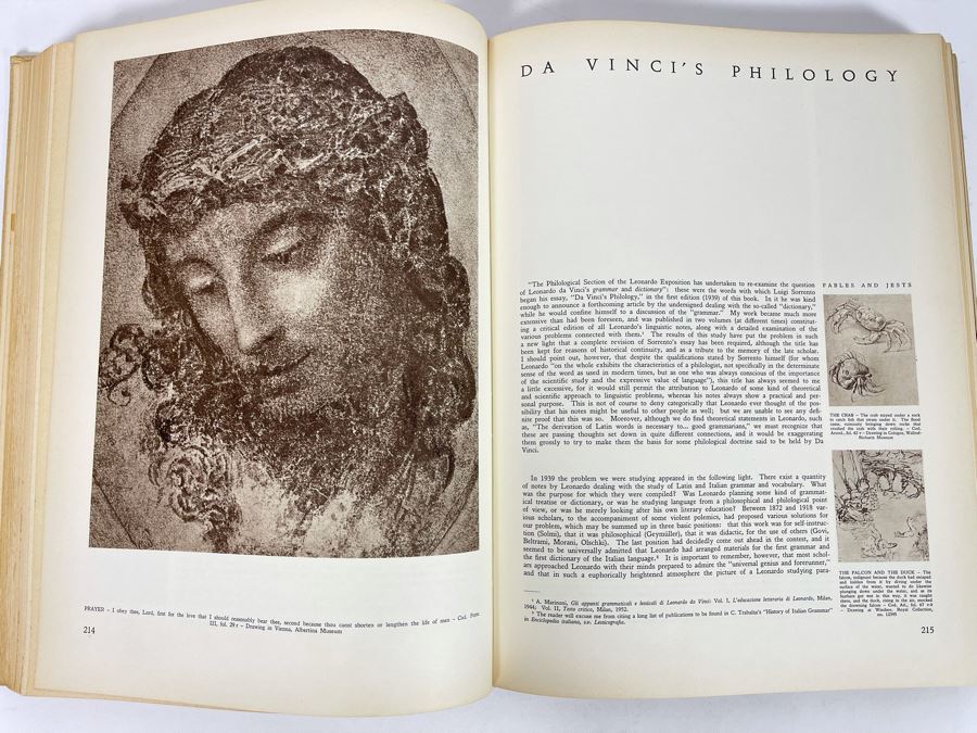 First Edition 1956 Book Leonardo Da Vinci Reynal & Company NY [Photo 8]