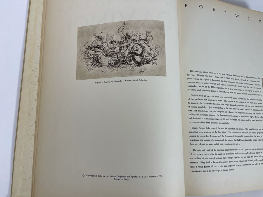 First Edition 1956 Book Leonardo Da Vinci Reynal & Company NY [Photo 6]