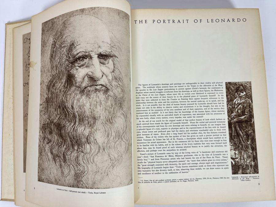 First Edition 1956 Book Leonardo Da Vinci Reynal & Company NY