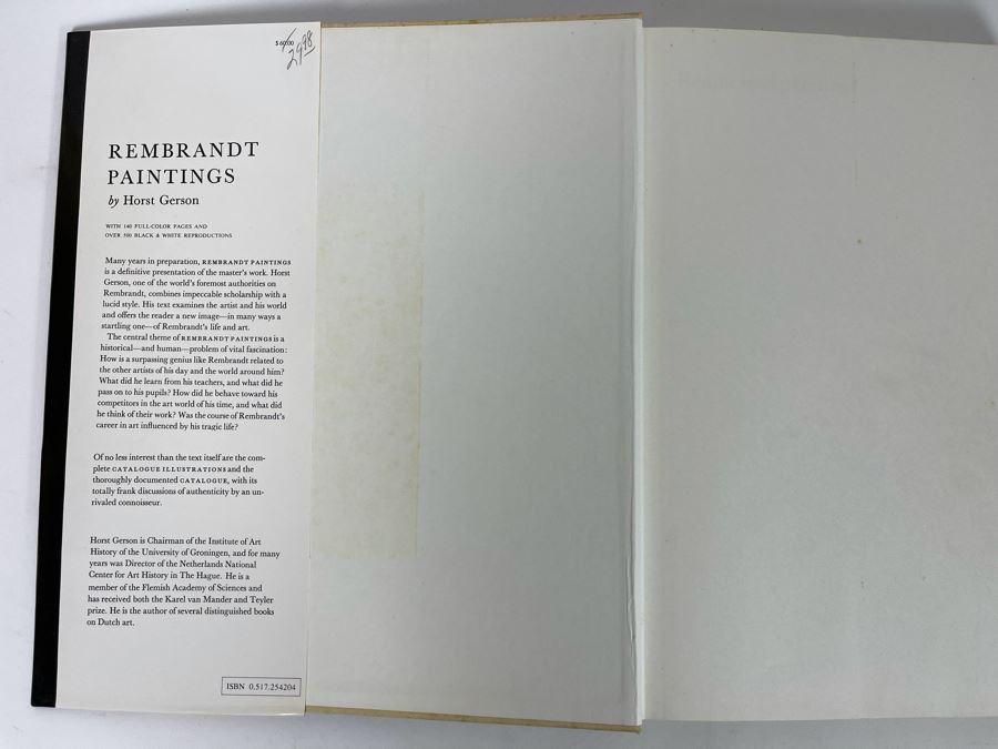 1968 Book Rembrandt Paintings By Horst Gerson An Artabras Book [Photo 2]