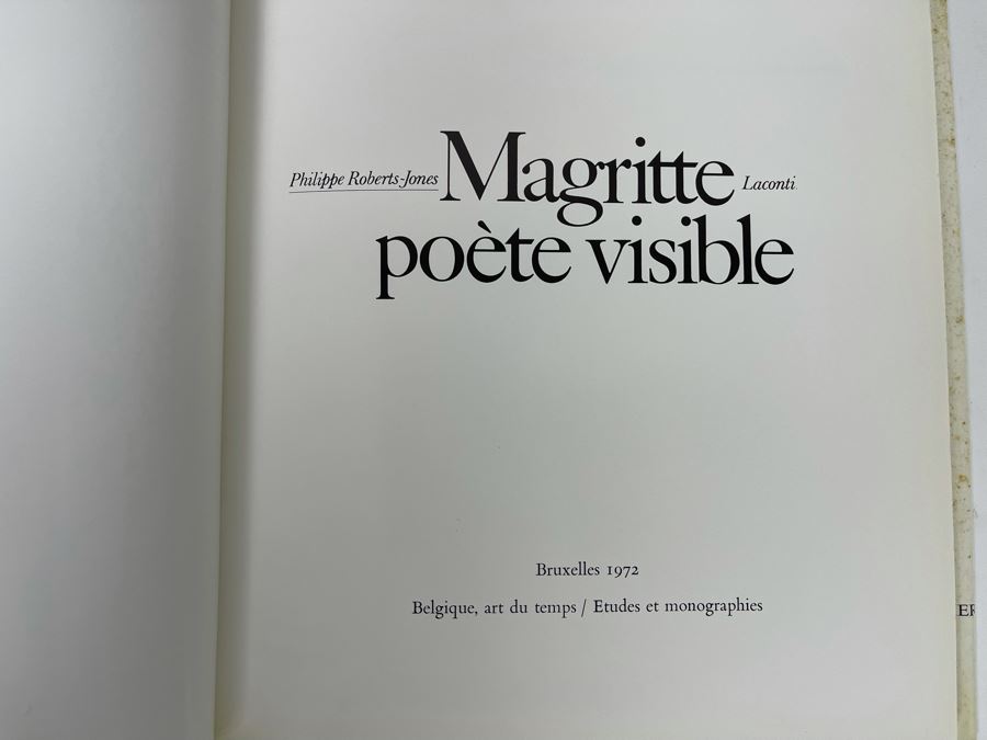 1972 Book Magritte Poete Visible Bruxelles [Photo 3]
