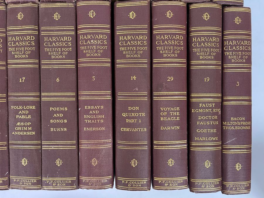 1909 Set Of 24 Harvard Classics Books By P. F. Collier & Son [Photo 5]