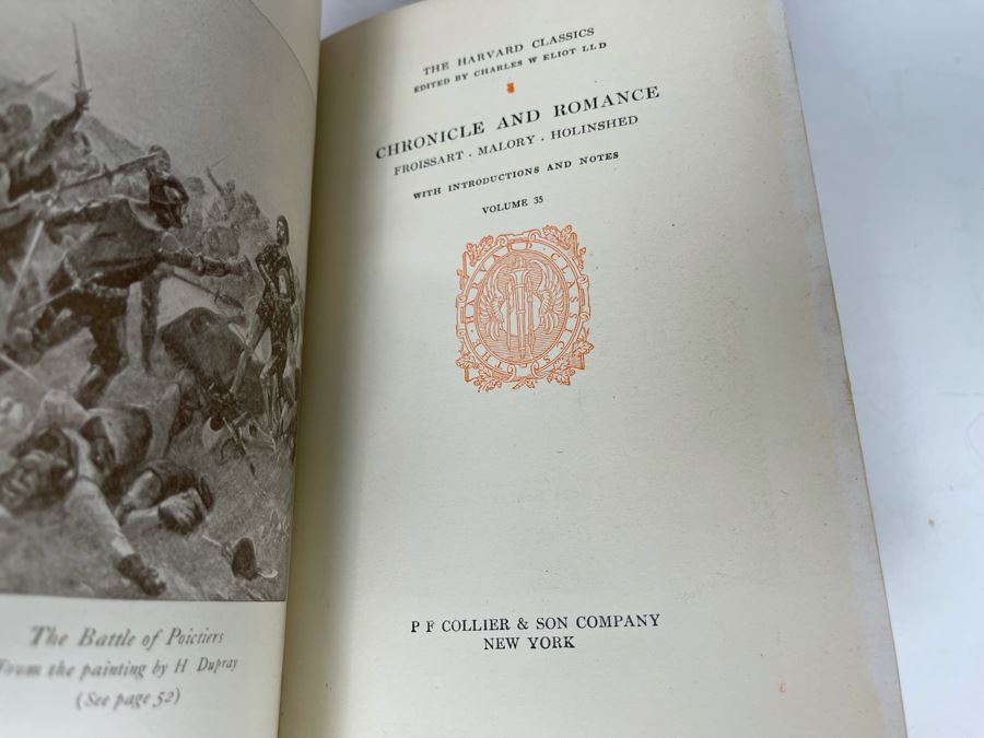 1909 Set Of 8 Harvard Classics Books By P. F. Collier & Son [Photo 4]
