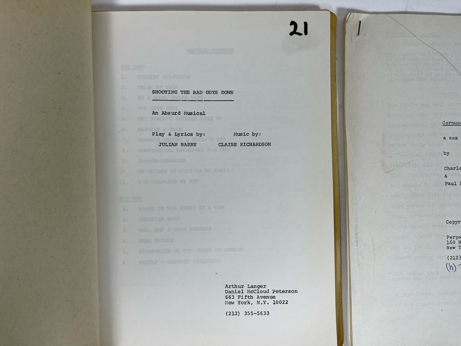 Collection Of Various Plays Theatre Movie Scripts [Photo 4]