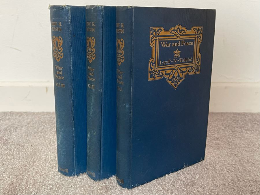 Last Minute Add - War And Peace By Lyof N. Tolstoi Volumes I - III 1926 [Photo 2]