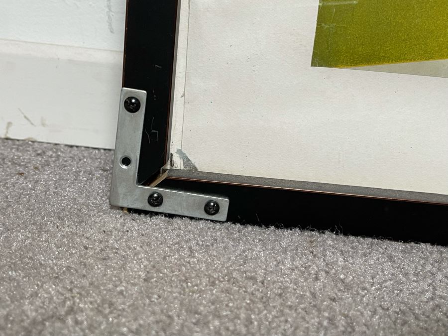 Original Vintage 1928 Otto Morach Lithograph Poster Have Bally Shoes And Go Made By Great Swiss Avant-Garde Artist A Famous Cubist Painter And Poster Designer Rare 50 X 35.5 (Glass Is Picking Up Background) Corners Of Frame Are Repaired [Photo 6]