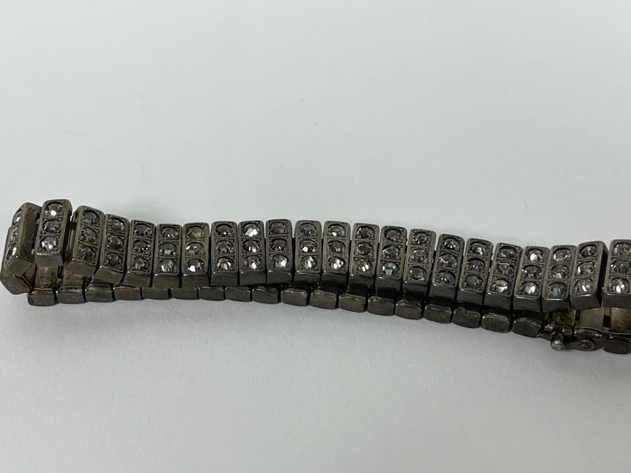 Vintage Sterling Silver 7' Bracelet 1923 Patent 20.2g [Photo 9]