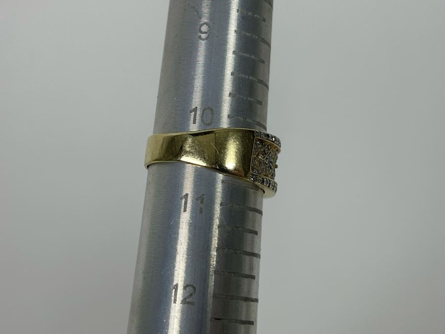 14K Gold Diamond Ring Size 10.5 5.8g [Photo 15]