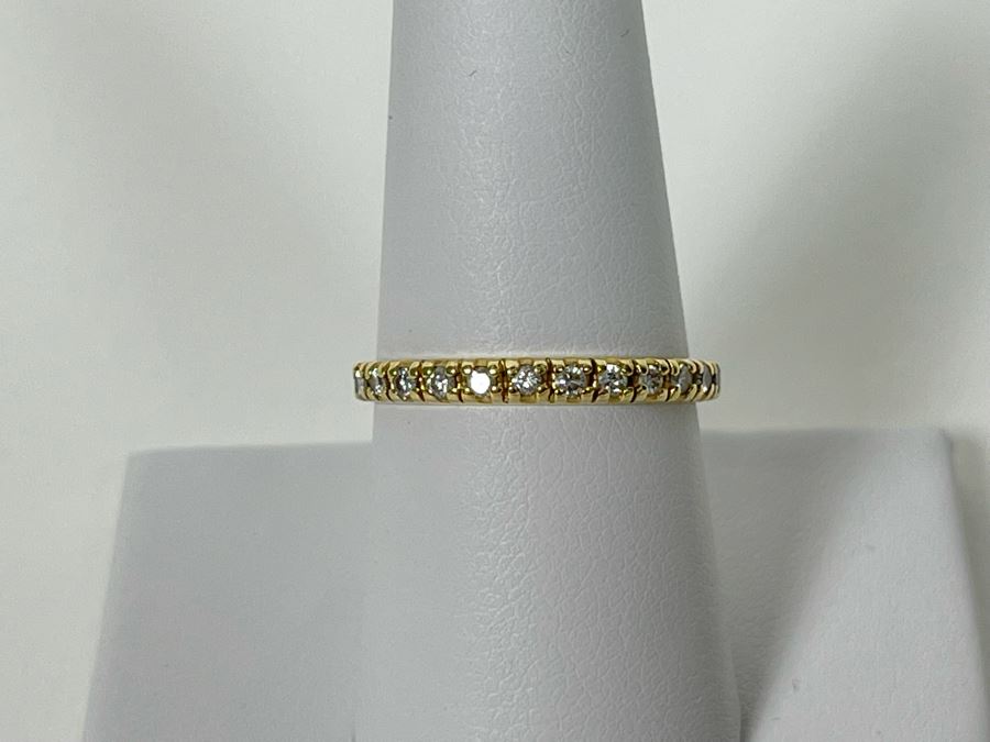 14K Gold Diamond Ring 1.6g [Photo 6]