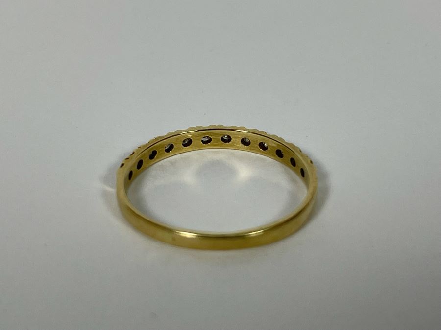 14K Gold Diamond Ring 1.6g [Photo 10]