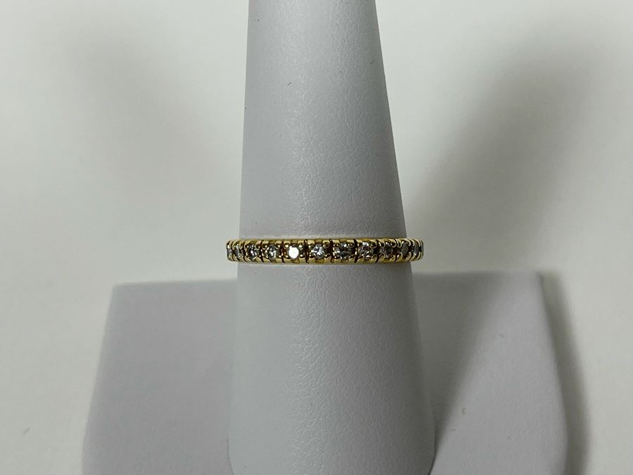 14K Gold Diamond Ring 1.6g [Photo 3]
