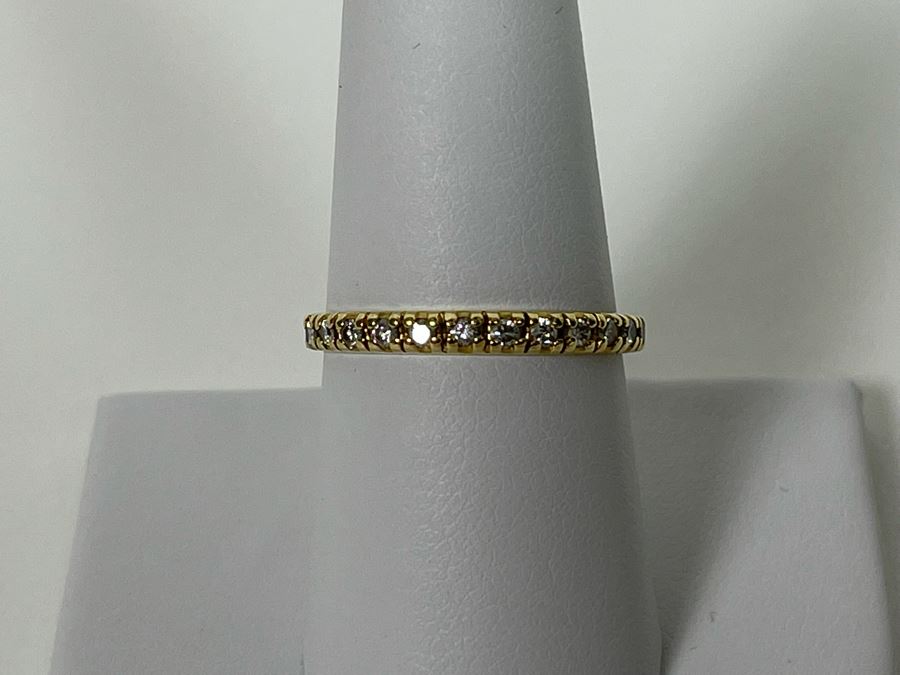 14K Gold Diamond Ring 1.6g [Photo 5]