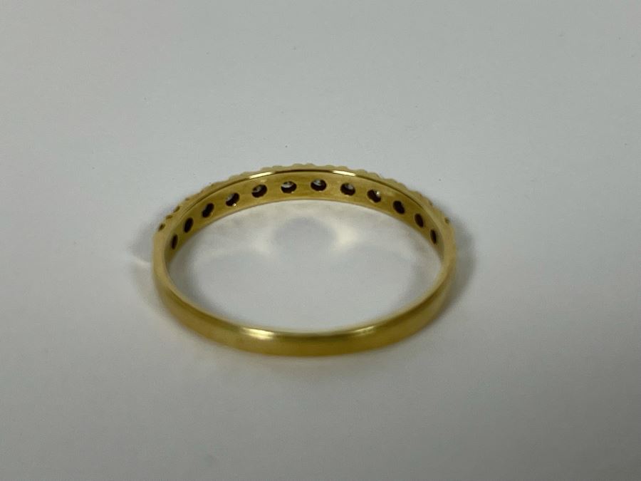 14K Gold Diamond Ring 1.6g [Photo 9]