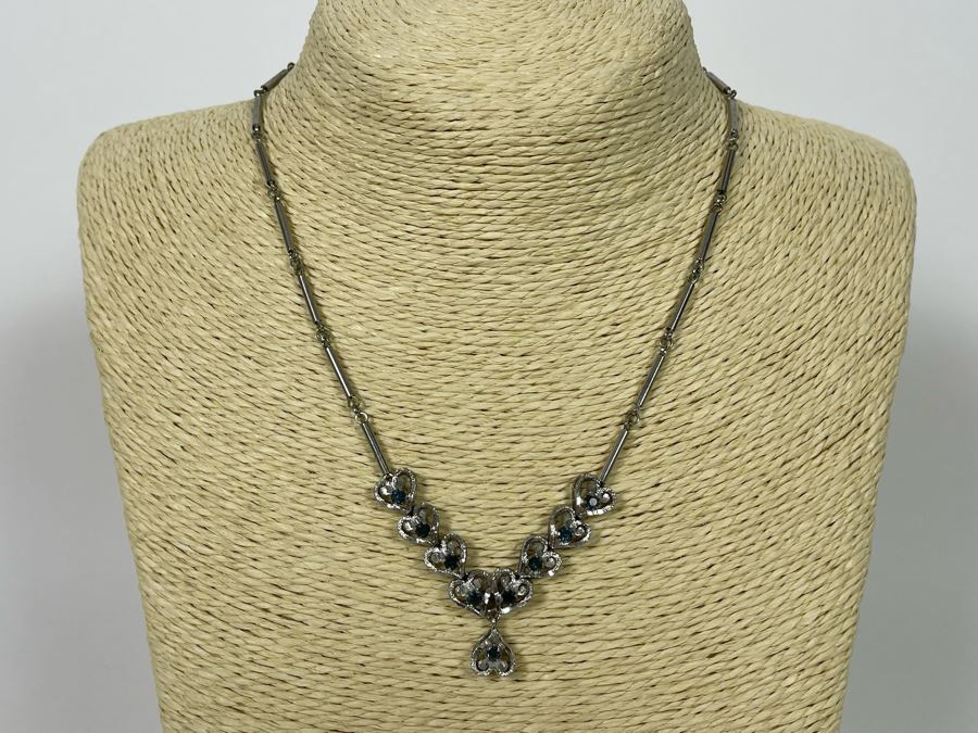 Vintage 835 European Silver 16' Necklace 14.1g [Photo 3]