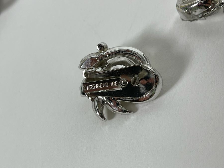 Set Of Two Eisenberg Costume Clip-On Earrings [Photo 6]
