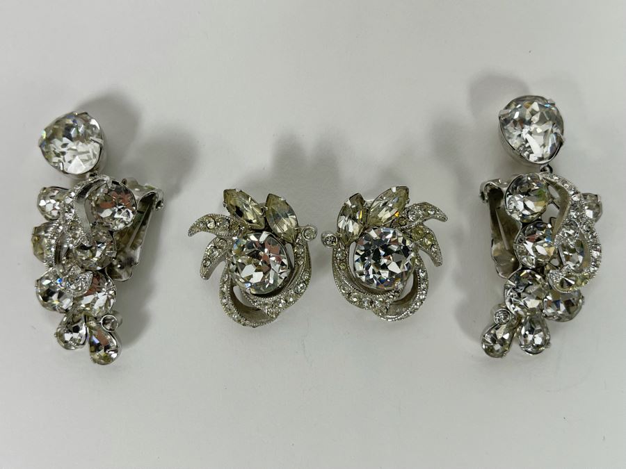 Set Of Two Eisenberg Costume Clip-On Earrings [Photo 4]