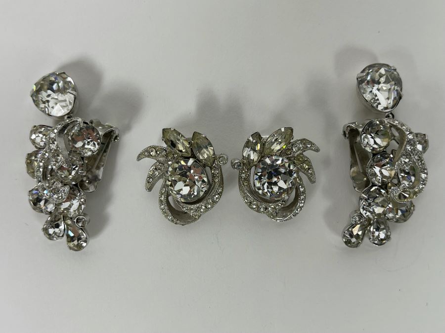 Set Of Two Eisenberg Costume Clip-On Earrings [Photo 3]