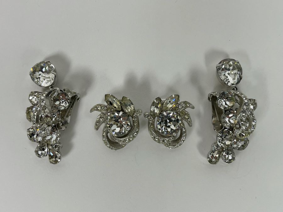 Set Of Two Eisenberg Costume Clip-On Earrings [Photo 2]