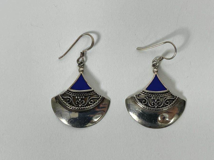 Pair Of Sterling Silver Earrings [Photo 3]