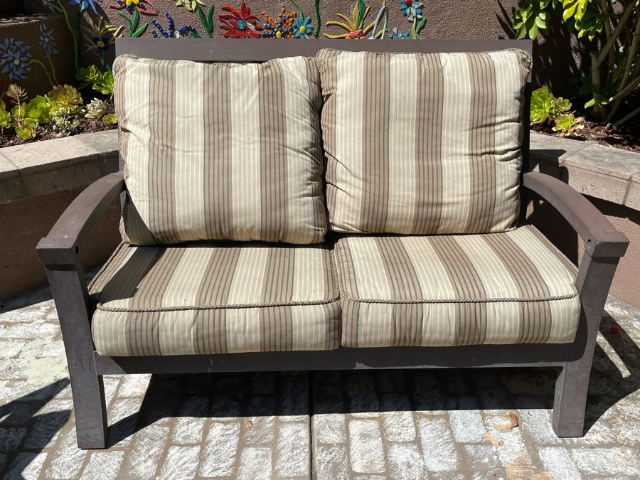 Outdoor Aluminum Loveseat Sofa 58W X 32D X 39.5H [Photo 4]