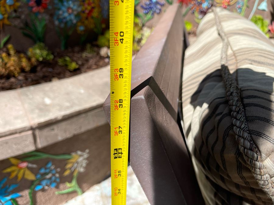 Pair Of Aluminum Outdoor Rocking Armchairs 31W X 29D X 39H [Photo 10]