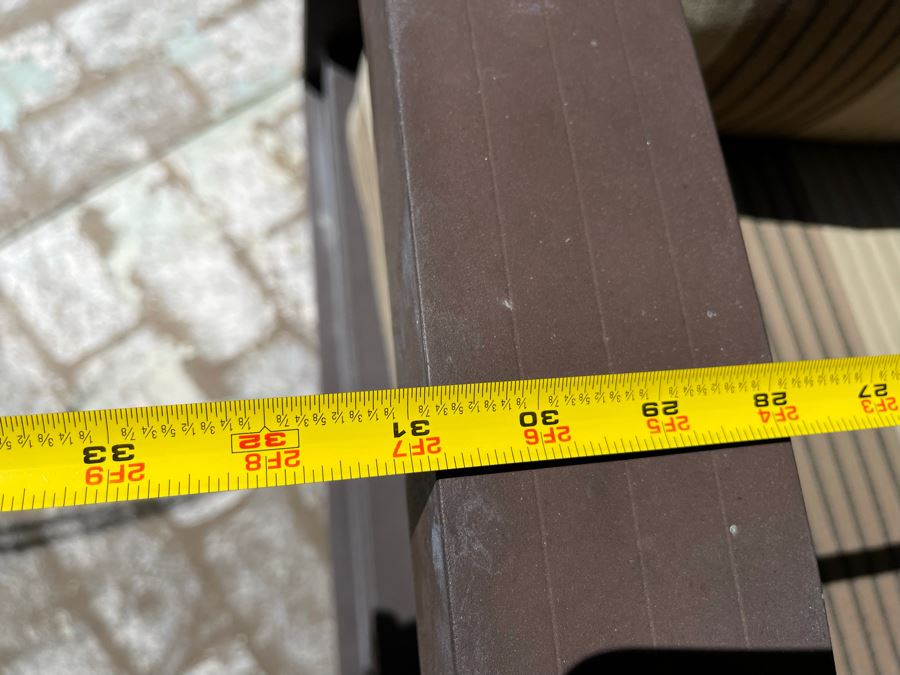 Pair Of Aluminum Outdoor Rocking Armchairs 31W X 29D X 39H [Photo 8]