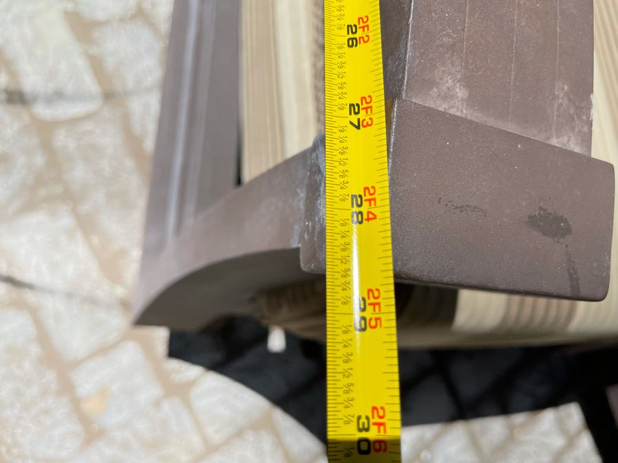 Pair Of Aluminum Outdoor Rocking Armchairs 31W X 29D X 39H [Photo 9]