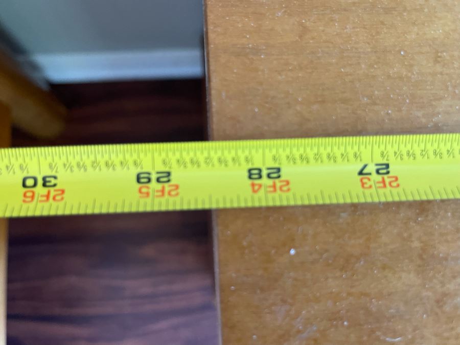 Hickory White Cal King Bed (No Mattress) And Pair Of Hickory White Inlaid Nightstands 28.5W X 18D X 24H [Photo 11]