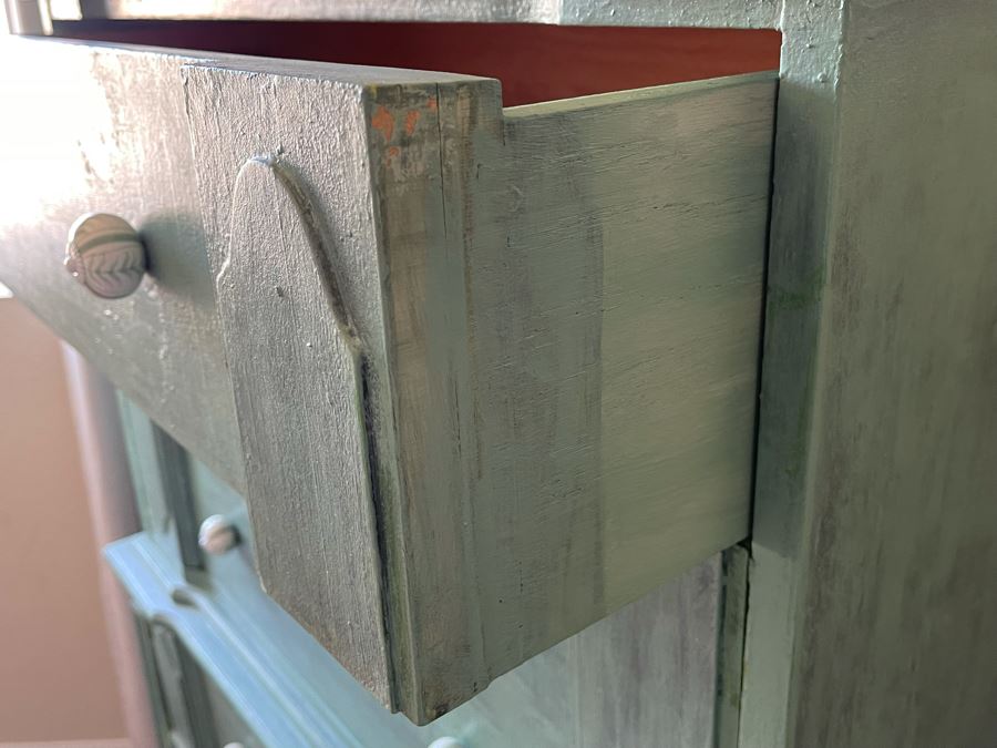 Shabby Chic Chest Of Drawers Dresser By Sherrill Furniture 39W X 19D X 52H [Photo 6]