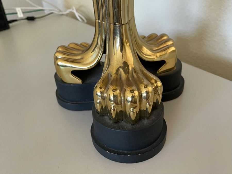 Vintage Brass Table Lamp 28H [Photo 5]